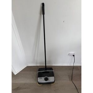 Leifheit Rotaro S Carpet Sweeper Manual Cordless Black Silver Height Adjustable